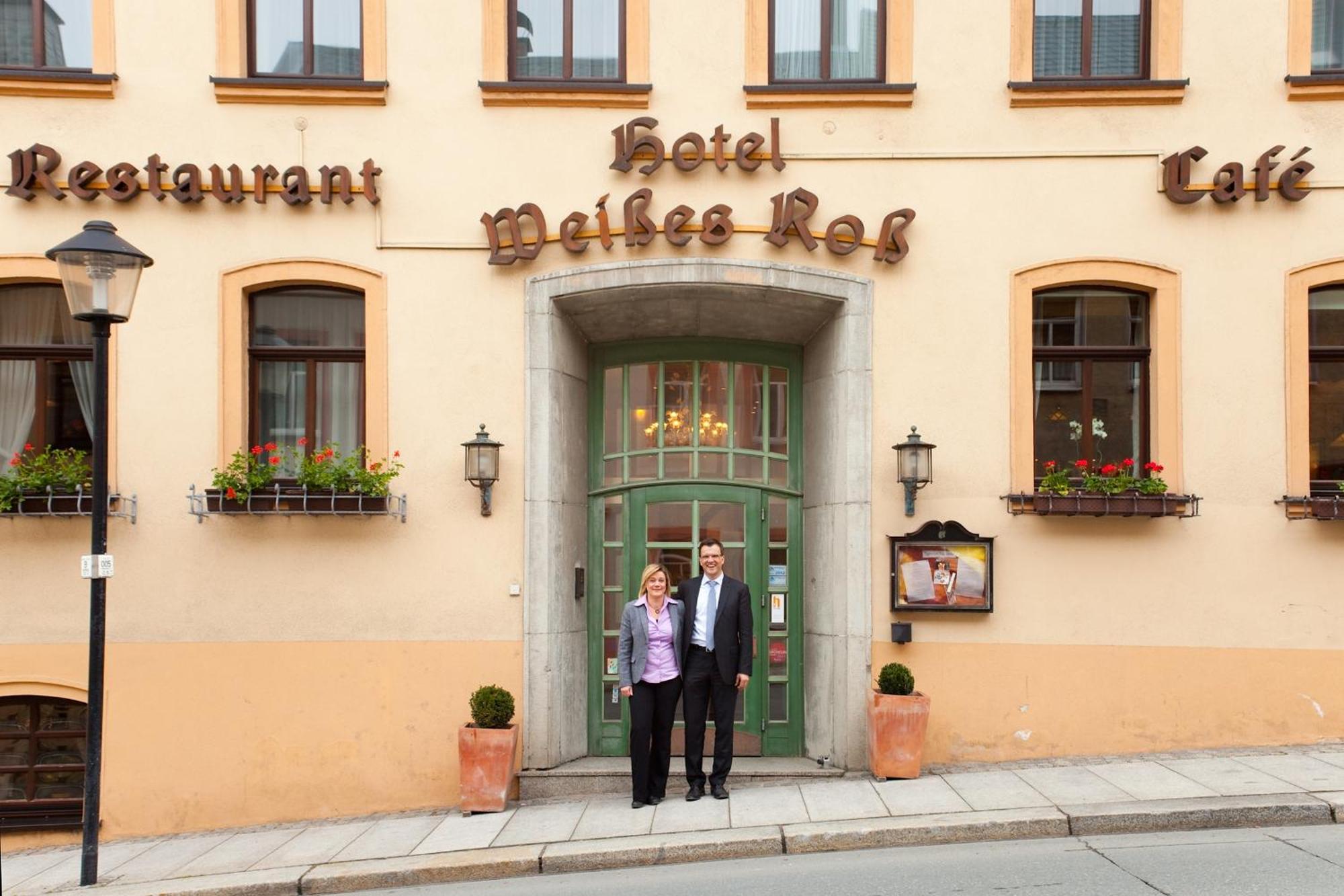 Hotel Weisses Ross Marienberg Esterno foto